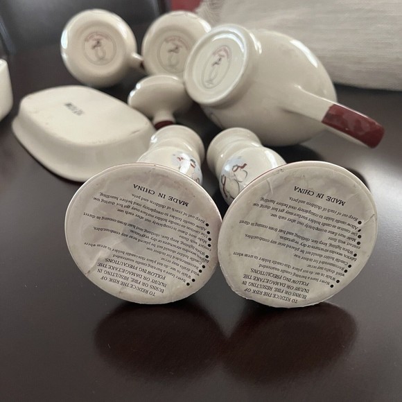 Royal Seasons Snowman Christmas Table Coffee/Dinner Set Holidays 8 pcs - Picture 12 of 12